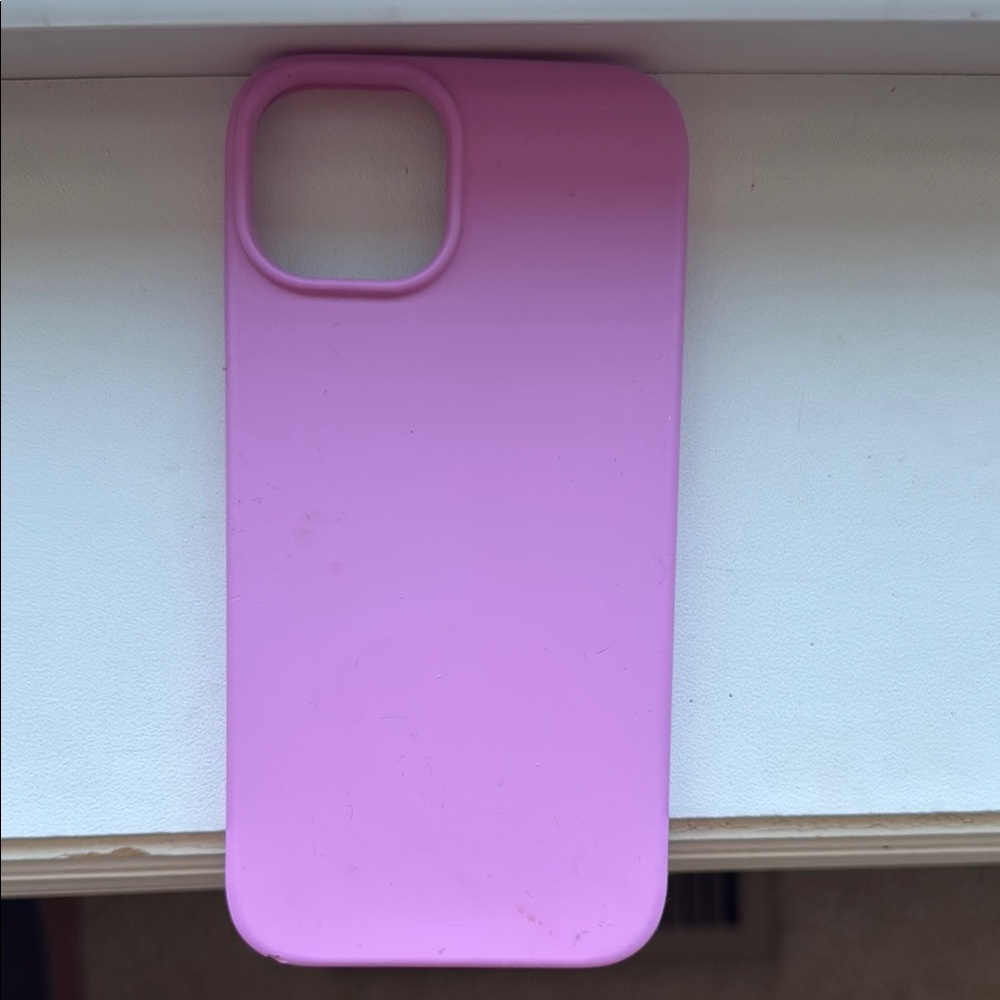 Pink Silicone Iphone 13 case